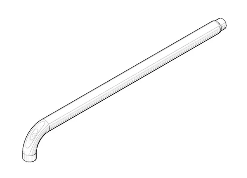 DORNBRACHT Rohr ERSATZTEILE 90110307000 462 x 61 x 24 mm chr gebürstet, 90110307000-93 Galeriebild 1
